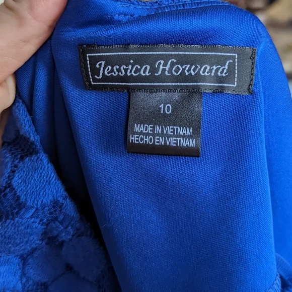 Jessica Howard Womens Lace Sheath Party Cocktail Dress Size 10 - Picture 8 of 10